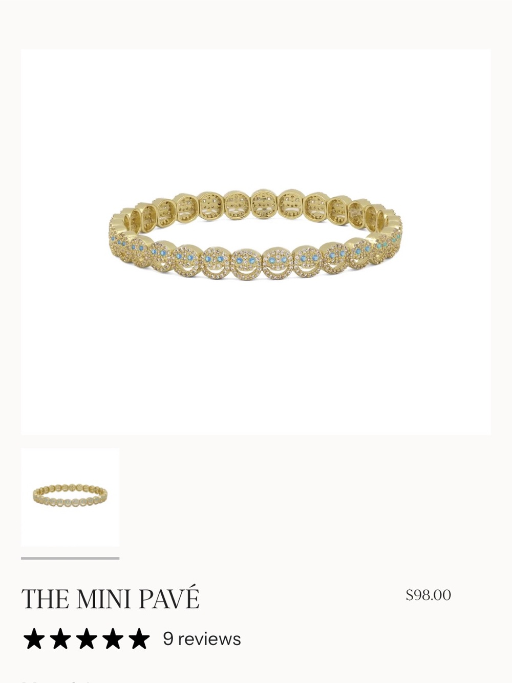Lisa Gozlan Mini Pave Bracelet - Picture 2 of 2